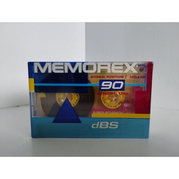 2 Memorex dBS 90 Minutes Audio Cassette Blank Tape Normal Position I ~ NEW - Picture 3 of 4